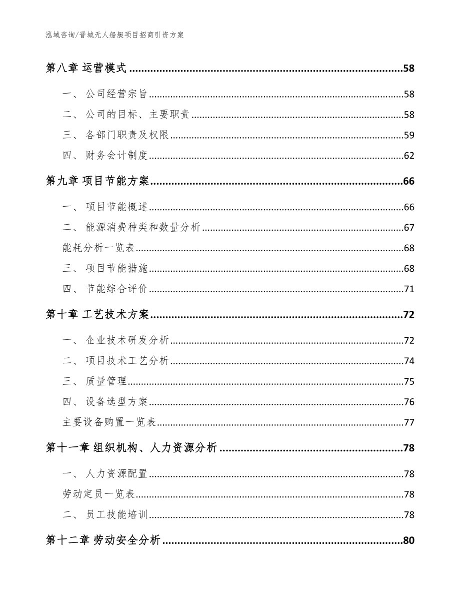 晋城无人船艇项目招商引资方案模板范文_第4页