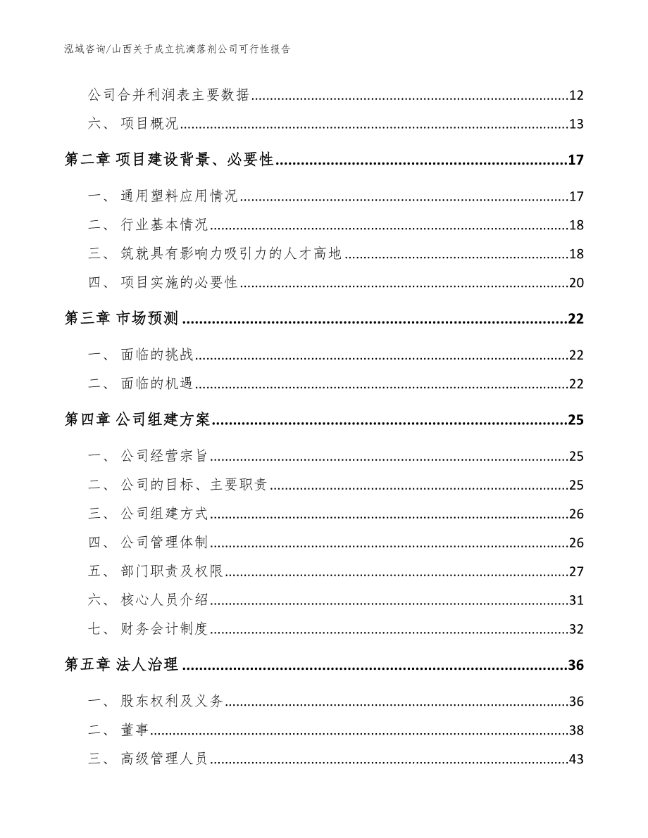 山西关于成立抗滴落剂公司可行性报告模板_第4页