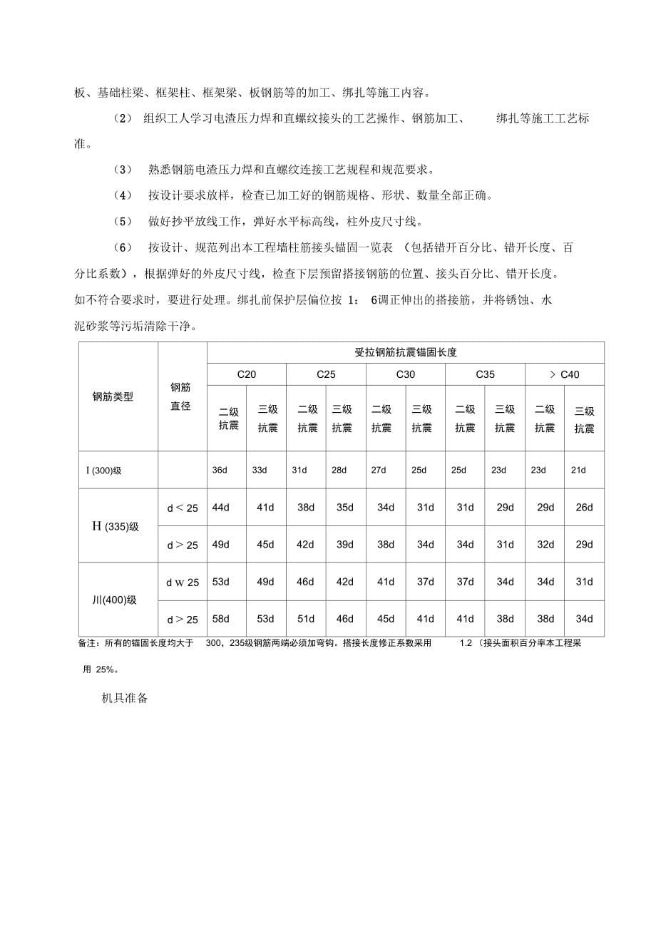 钢筋混凝土工程专项施工方案_第5页