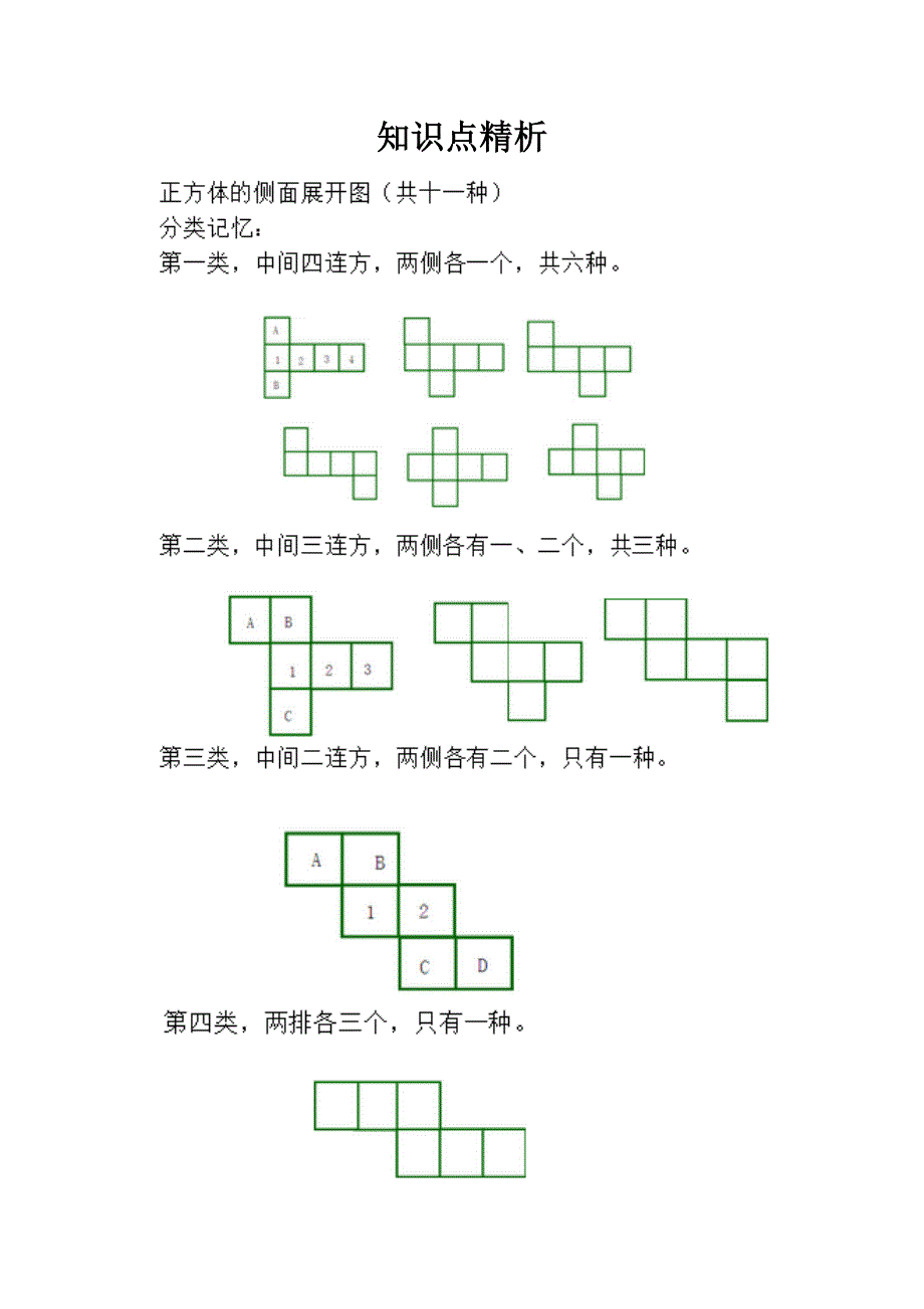 立体图形展开图_第1页