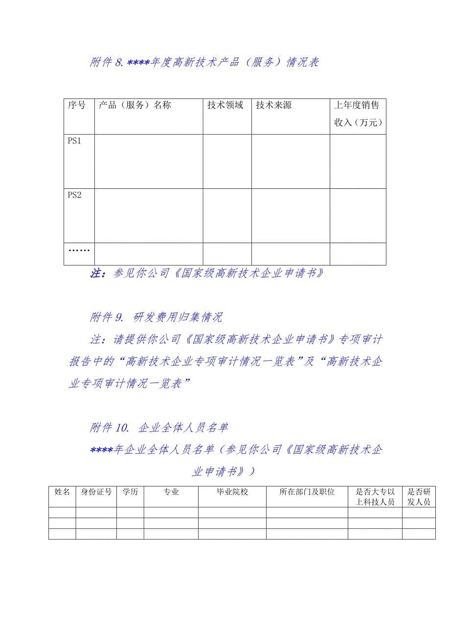 高新技术企业自查报告模板_第5页