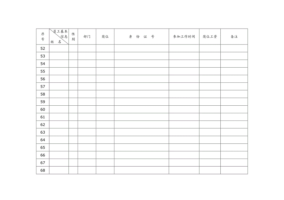 公司员工花名册(模板)_第4页