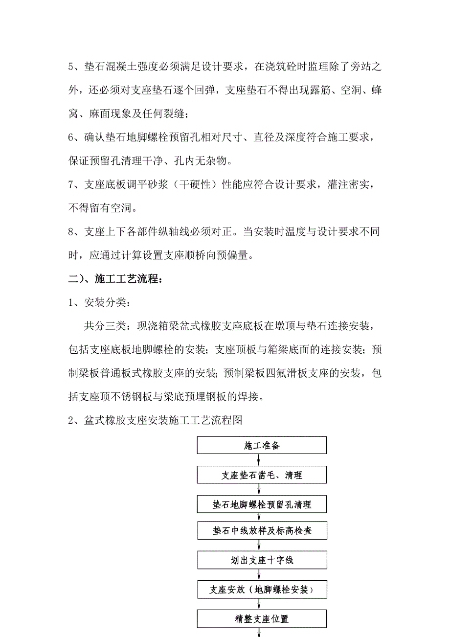 支座安装施工监理实施细则_第2页