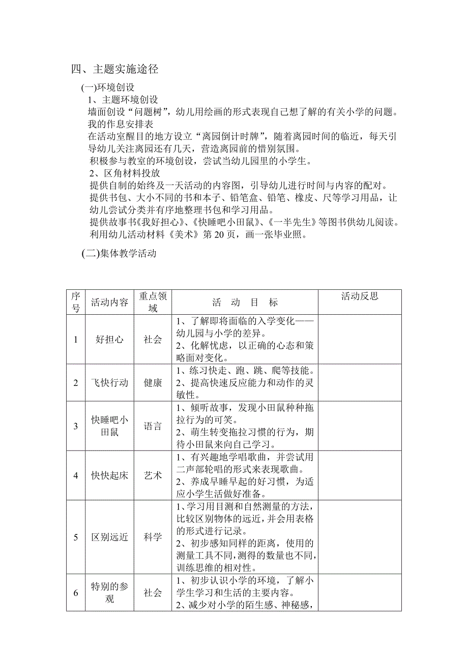 最新幼儿园大班主题活动-走进小学_第3页