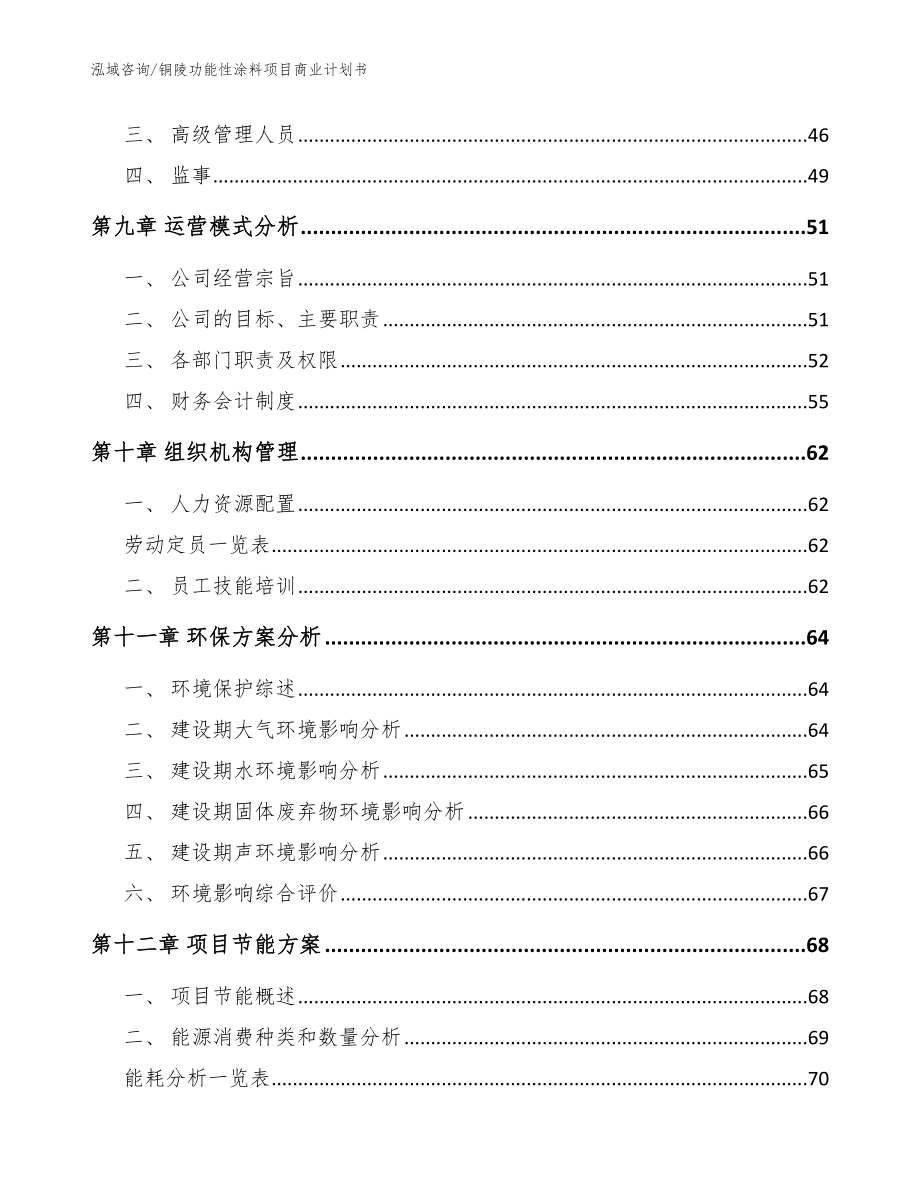 铜陵功能性涂料项目商业计划书【模板范文】_第3页