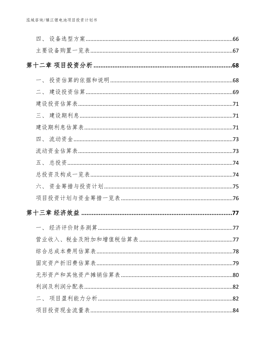 镇江锂电池项目投资计划书（参考模板）_第4页