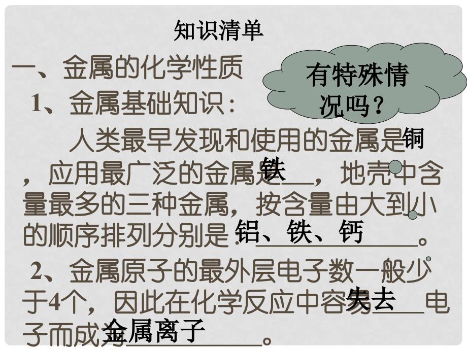 河北省邢台市临西一中高考化学第二轮专题复习金属及其化合物课件_第3页