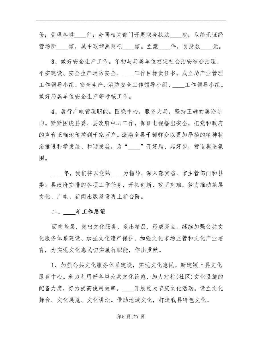文广新局工作总结范文_第5页
