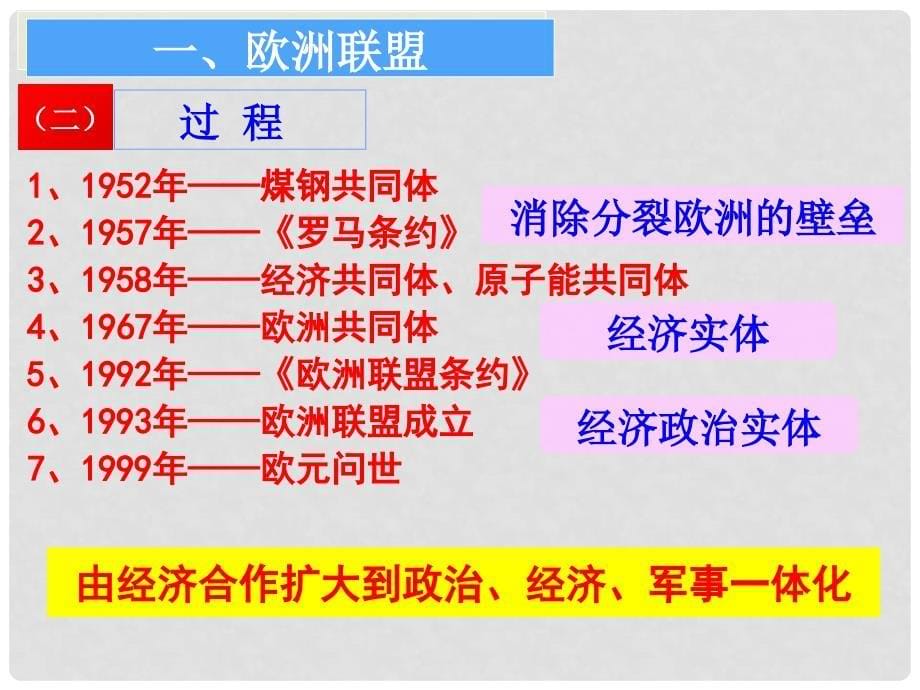 高中历史 第23课 世界经济的区域集团化课件 新人教版必修2_第5页