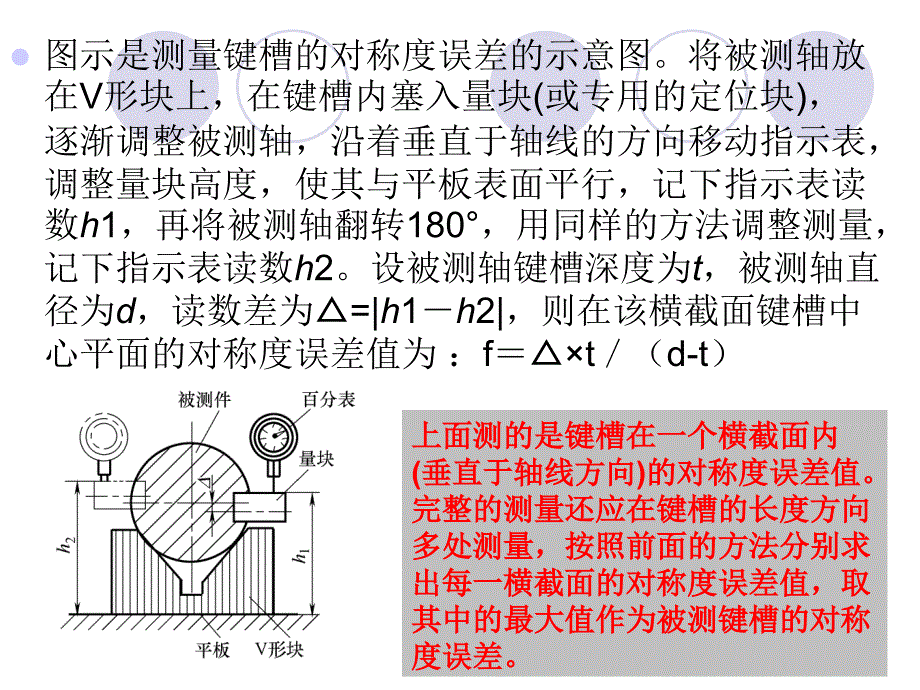 用指示表检测键槽的对称度误差.ppt_第2页