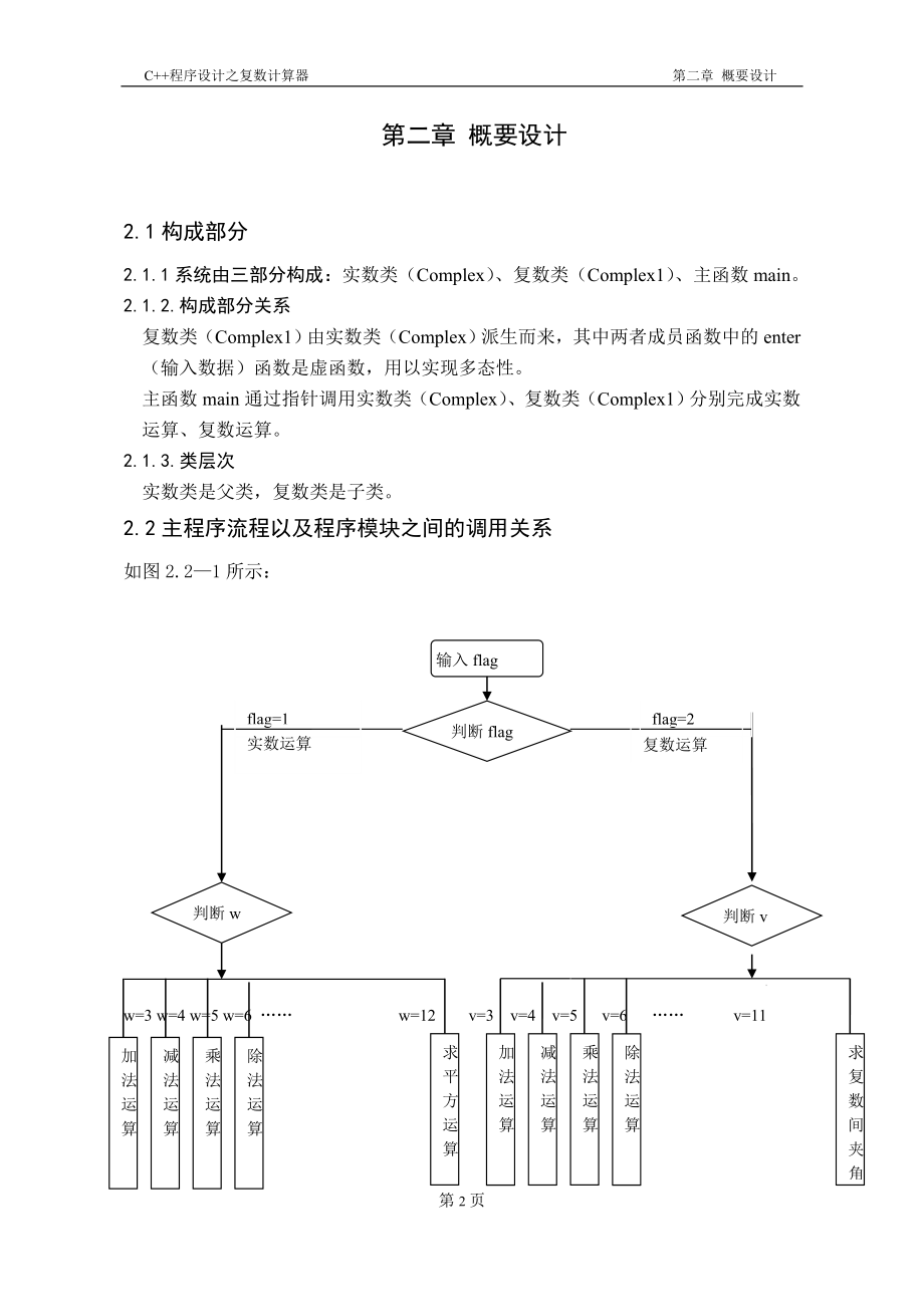 C--课程设计报告--复数计算器.doc_第4页