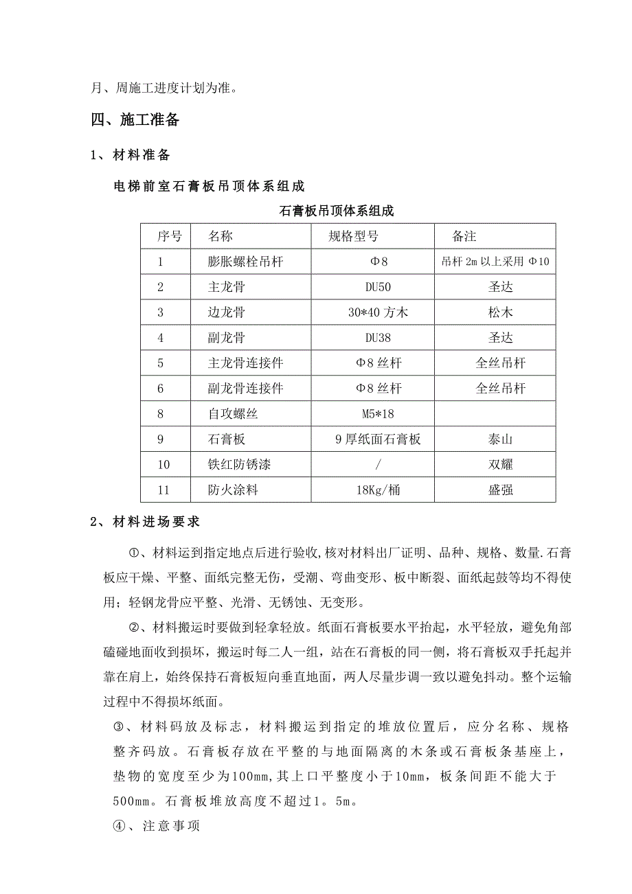 【建筑施工方案】石膏板吊顶施工方案(司法)(1)_第4页