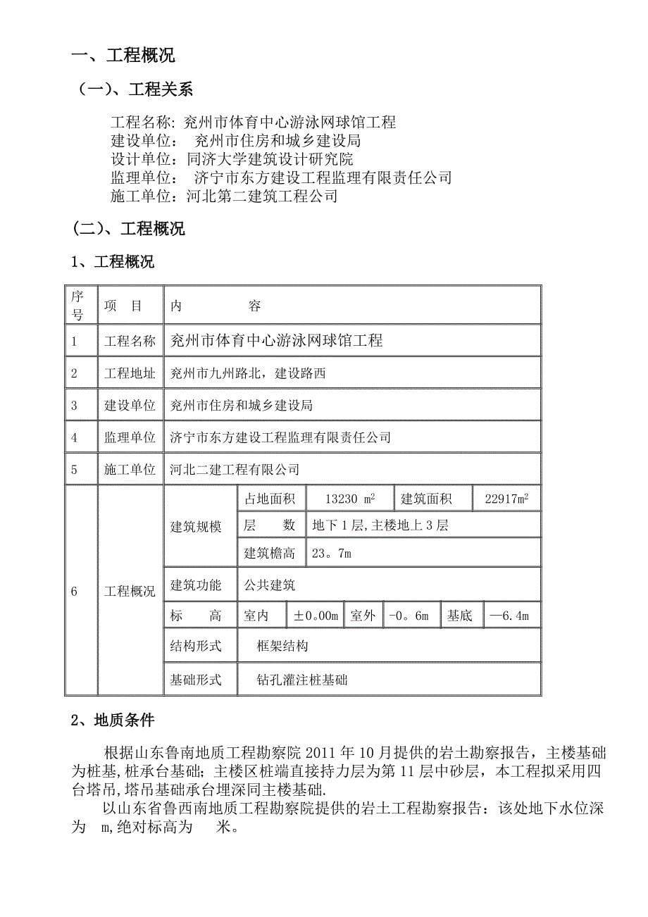 QTZ100网球、游泳馆---塔吊基础施工方案.doc_第5页