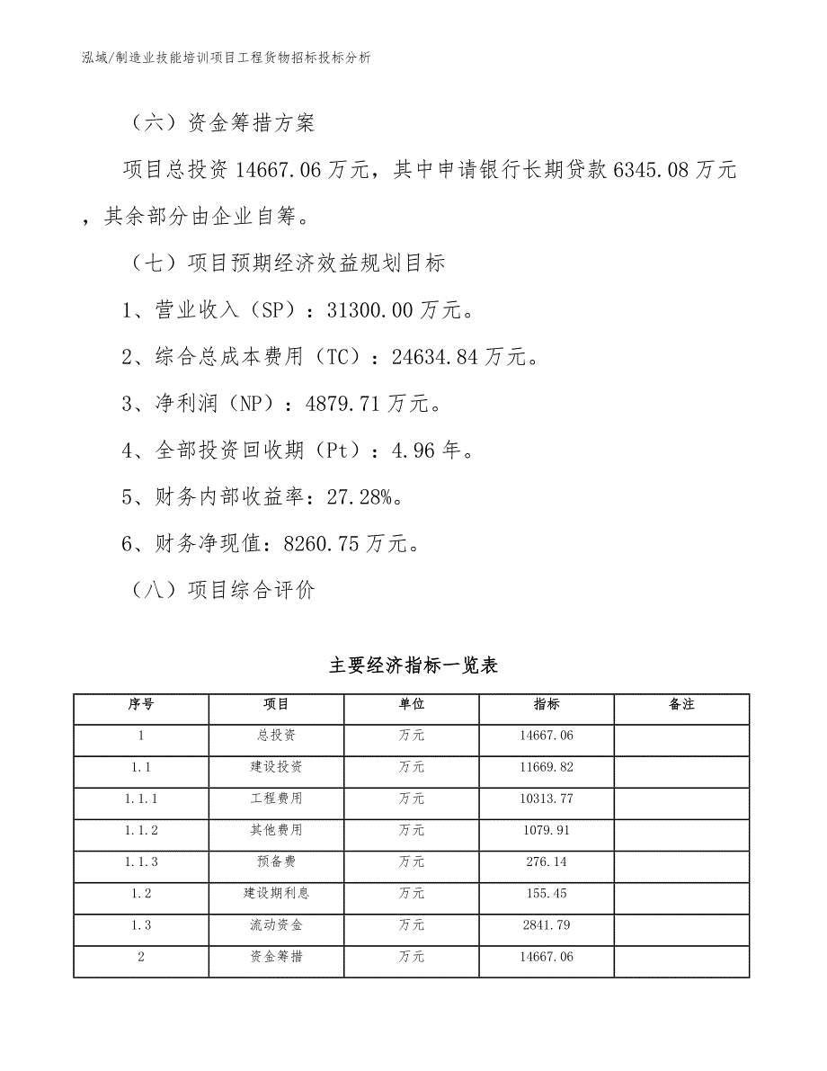 制造业技能培训项目工程货物招标投标分析_第5页