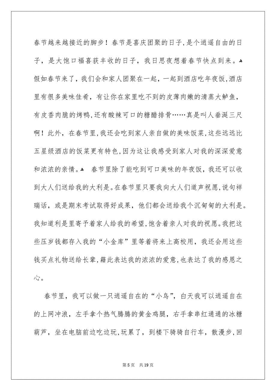 春节优秀作文_第5页