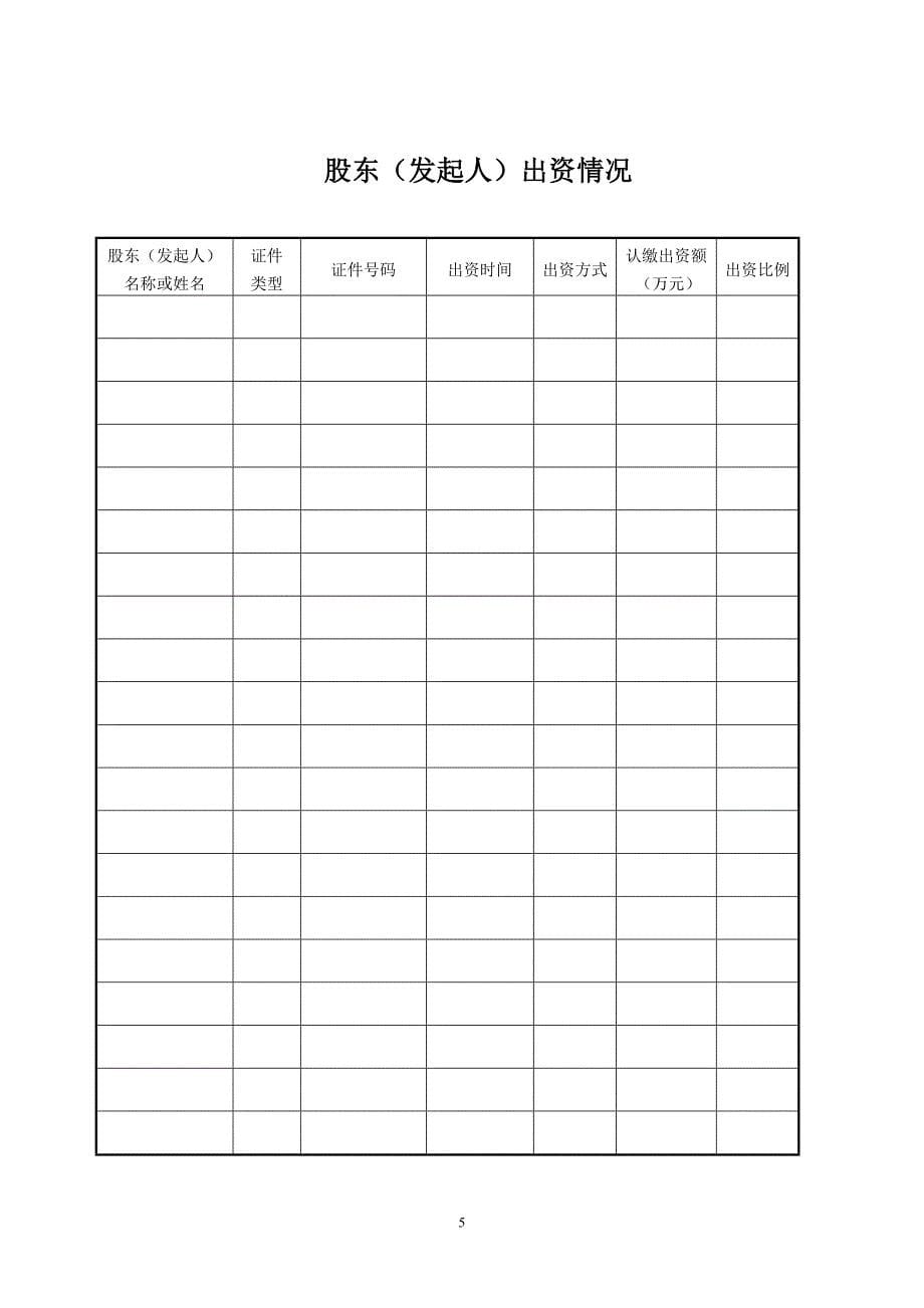 01公司登记备案申请书及附表_第5页