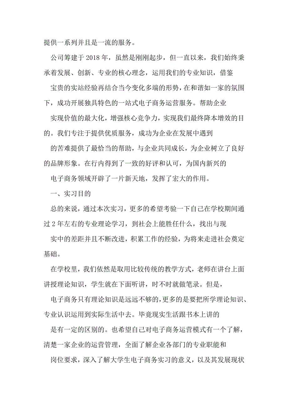 电子商务专业实习报告_第2页