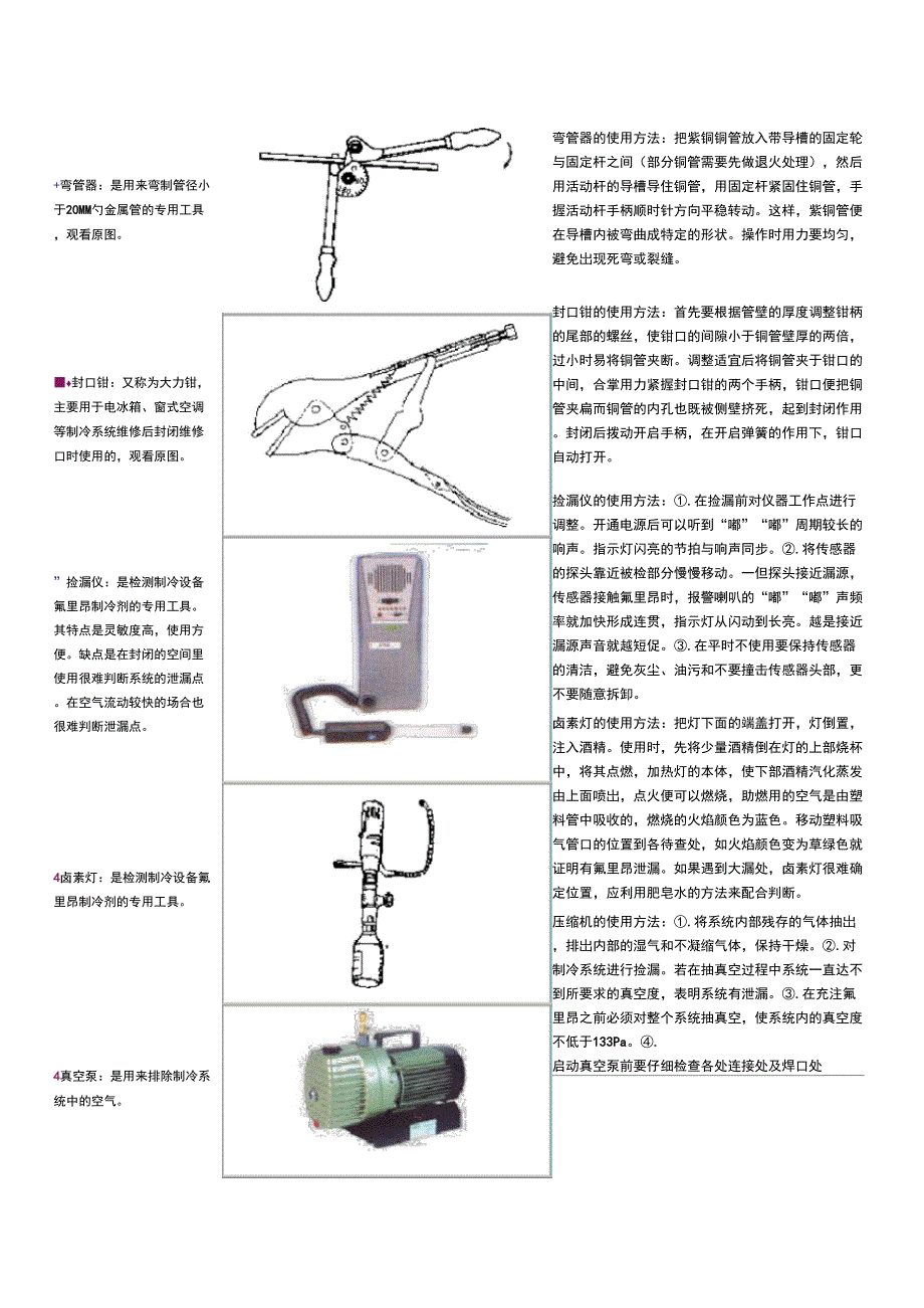 制冷机组的分类、选型及检修工具_第4页