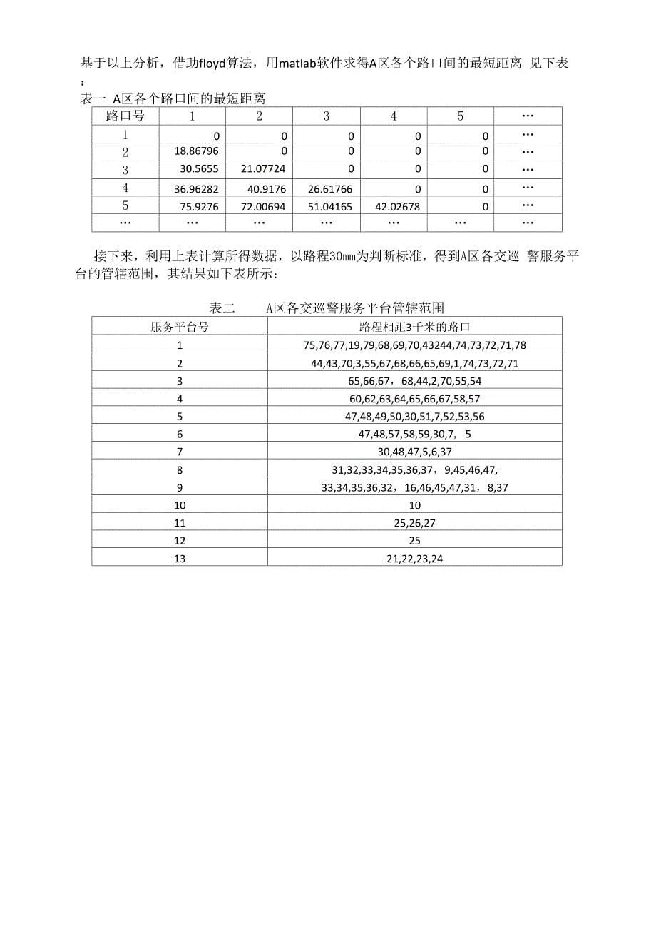 交巡警平台的分配问题_第5页