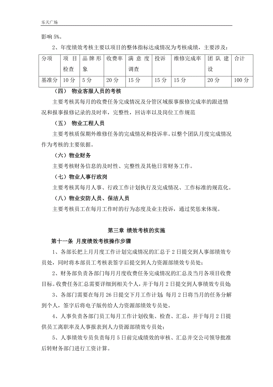 保利物业管理有限公司绩效考核管理制度.doc_第4页