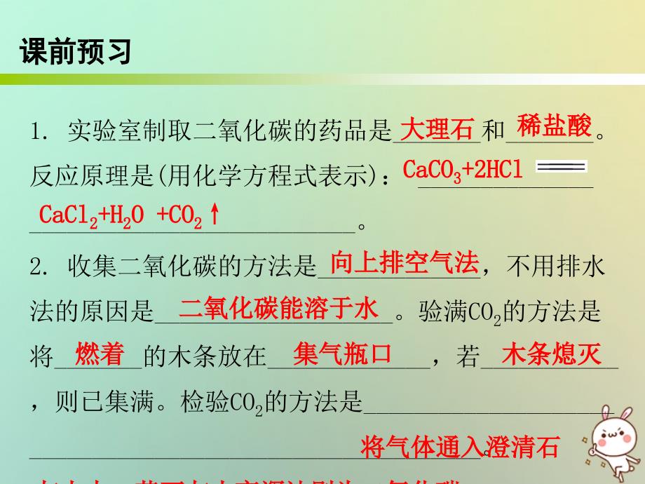 九年级化学上册 第六单元 碳和碳的氧化物 课题2 二氧化碳制取的研究 课时2 二氧化碳的实验室制法（内文） （新版）新人教版_第2页