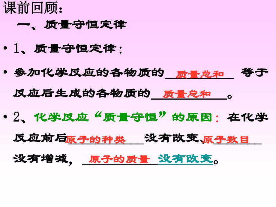 质量守恒定律及其应用_第2页