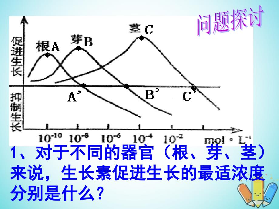 云南省峨山彝族自治县高中生物 第三章 植物的激素调节 3.2《生长素的生理作用》课件 新人教版必修3_第4页