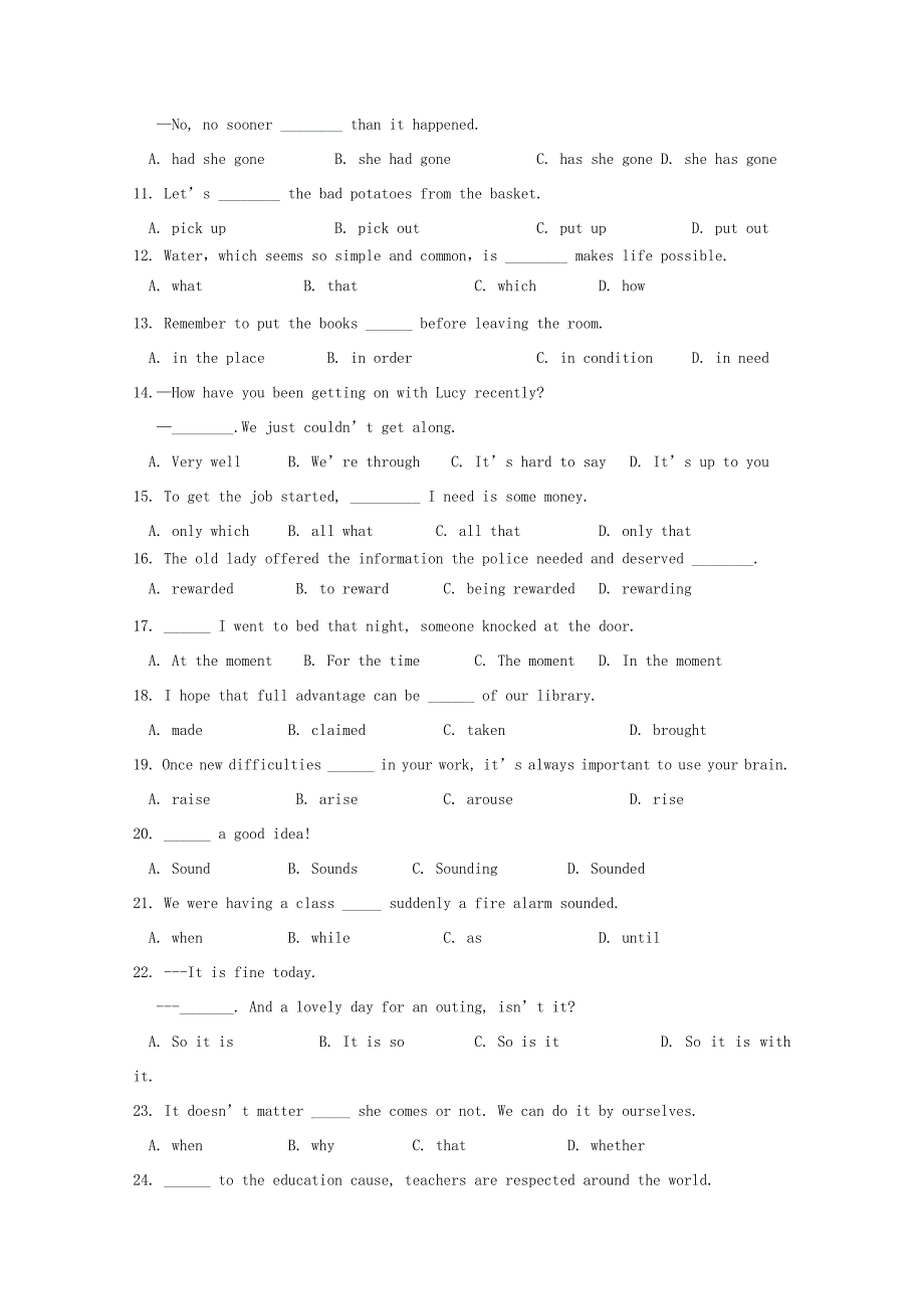 黑龙江省饶河县高级中学高二英语下学期第一次月考试题_第2页