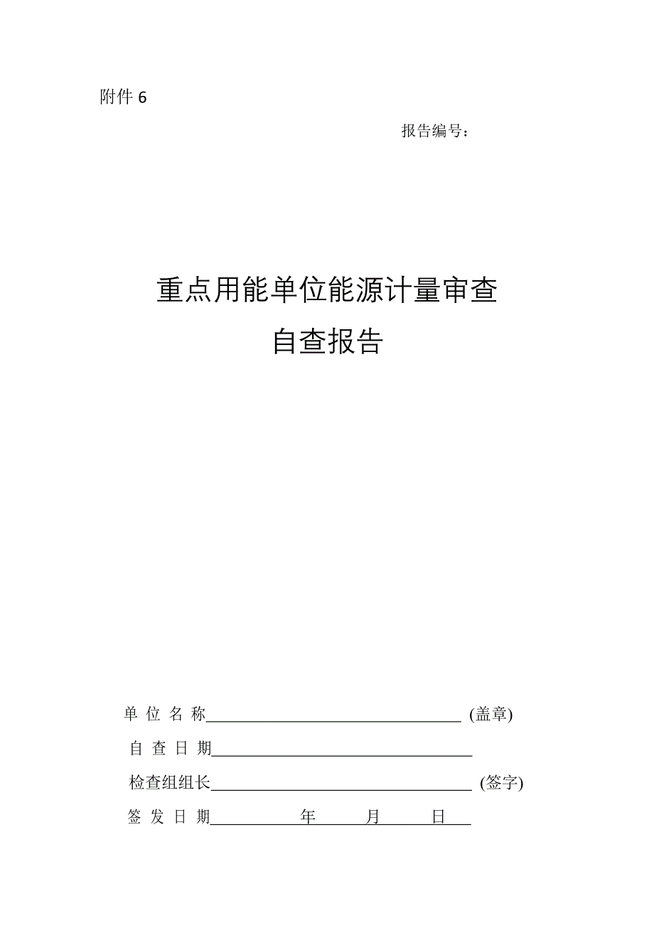 重点用能单位能源计量审查自查报告_第1页