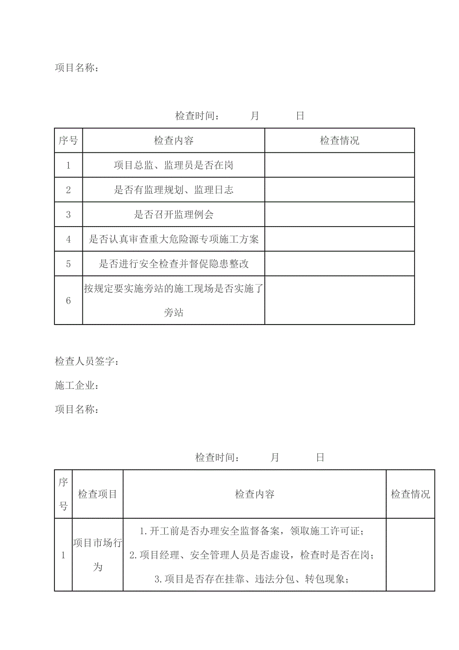 建筑工地安全检查表.doc_第3页