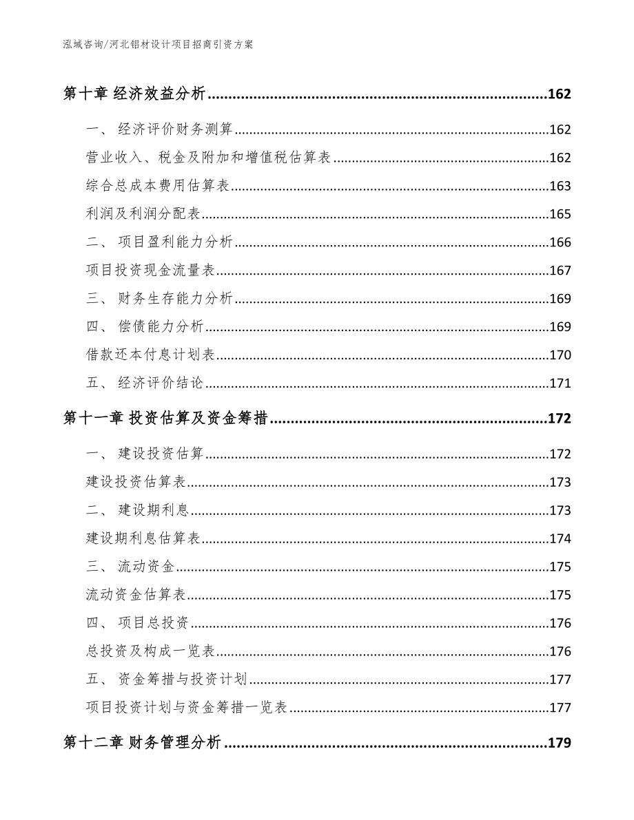 河北铝材设计项目招商引资方案【范文模板】_第4页