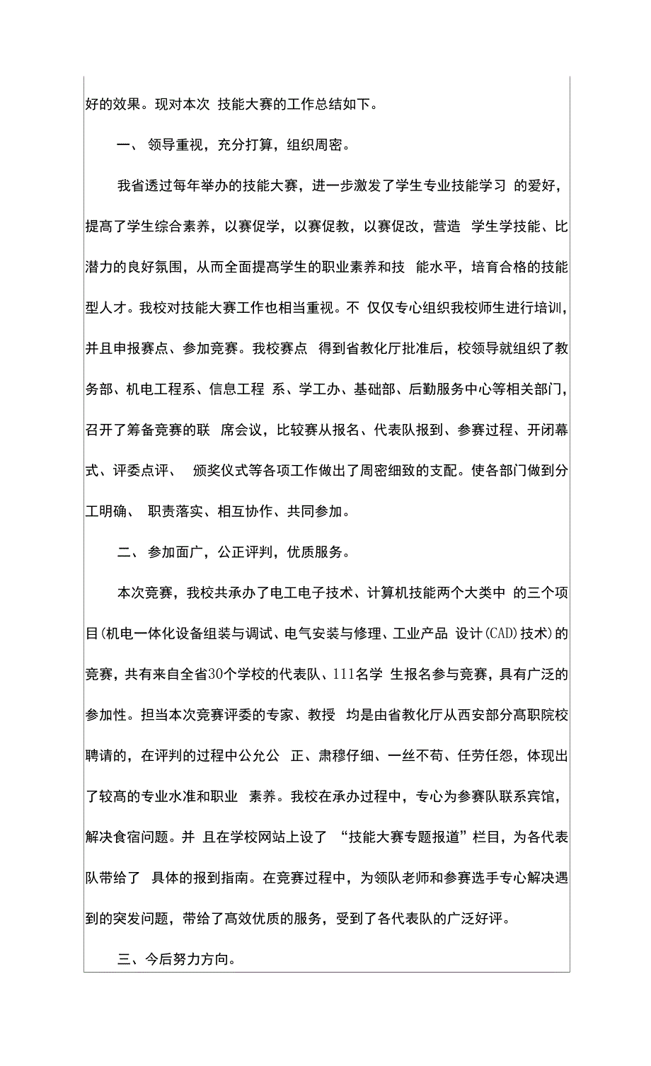 2022有关技能大赛心得体会总结范文5篇_第5页