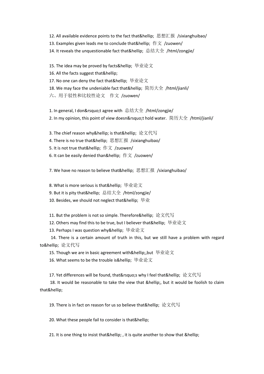 英语六级写作精彩佳句6100字_第4页