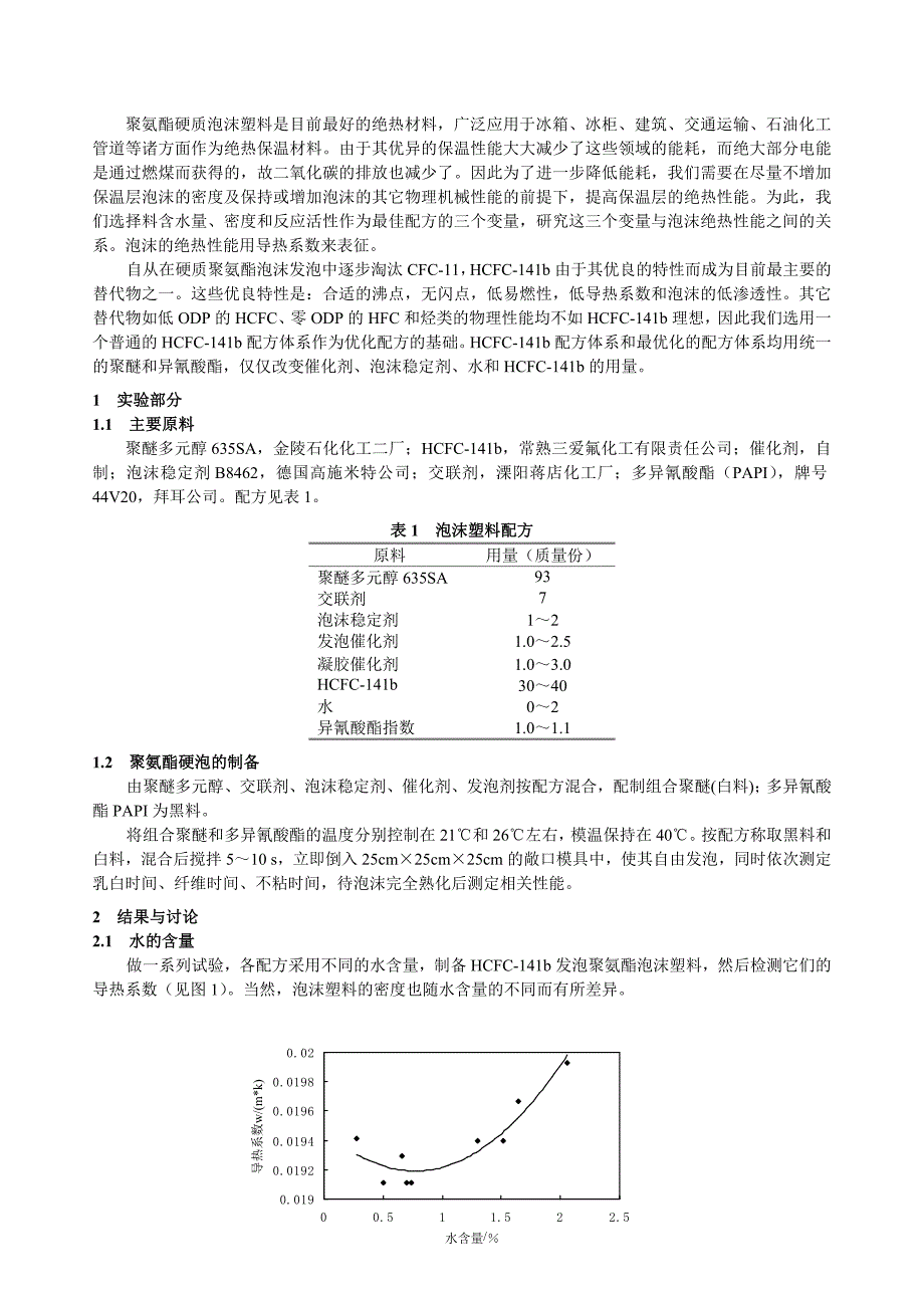 HCFC141b型聚氨酯组合料的研制_第2页