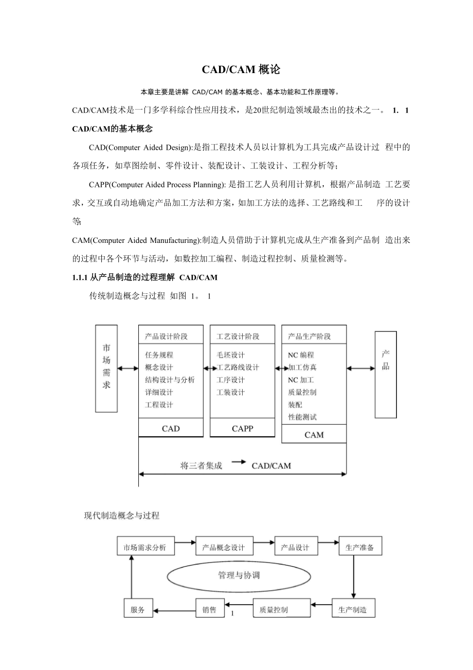 计算机辅助设计与制造(CADCAM)_第1页