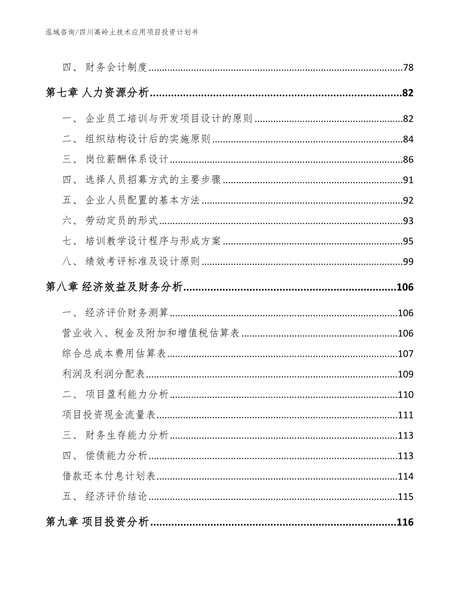 四川高岭土技术应用项目投资计划书_第3页