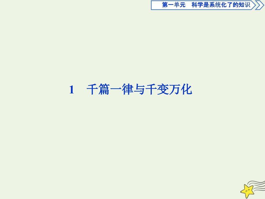 高中语文第一单元科学是系统化了的知识1千篇一律与千变万化课件语文版必修3_第4页