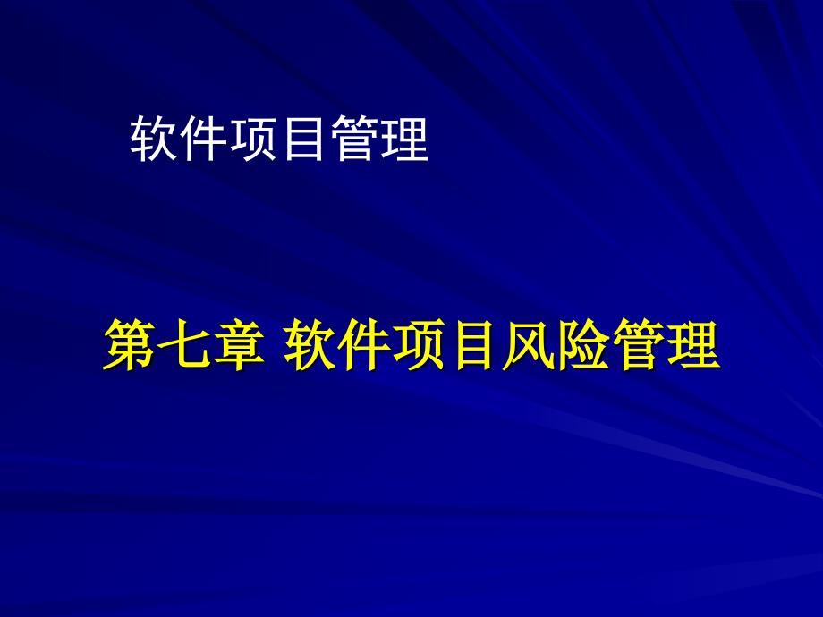 软件项目风险管理_第1页