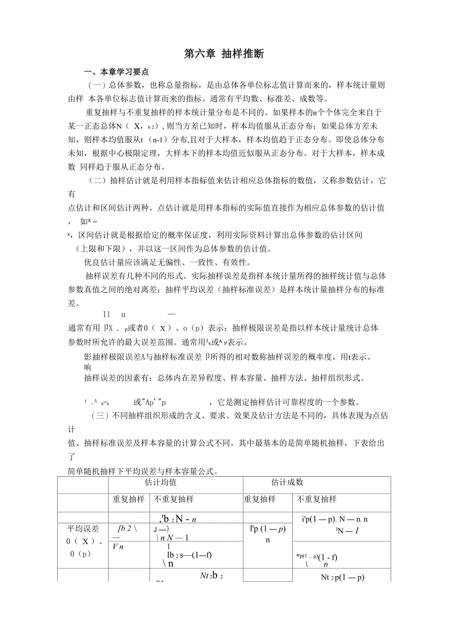 第六章 抽样推断_第1页