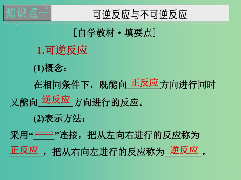 高中化学 第二章 化学反应速率和化学平衡 第三节 化学平衡（第1课时）化学平衡课件 新人教版选修4.ppt_第2页