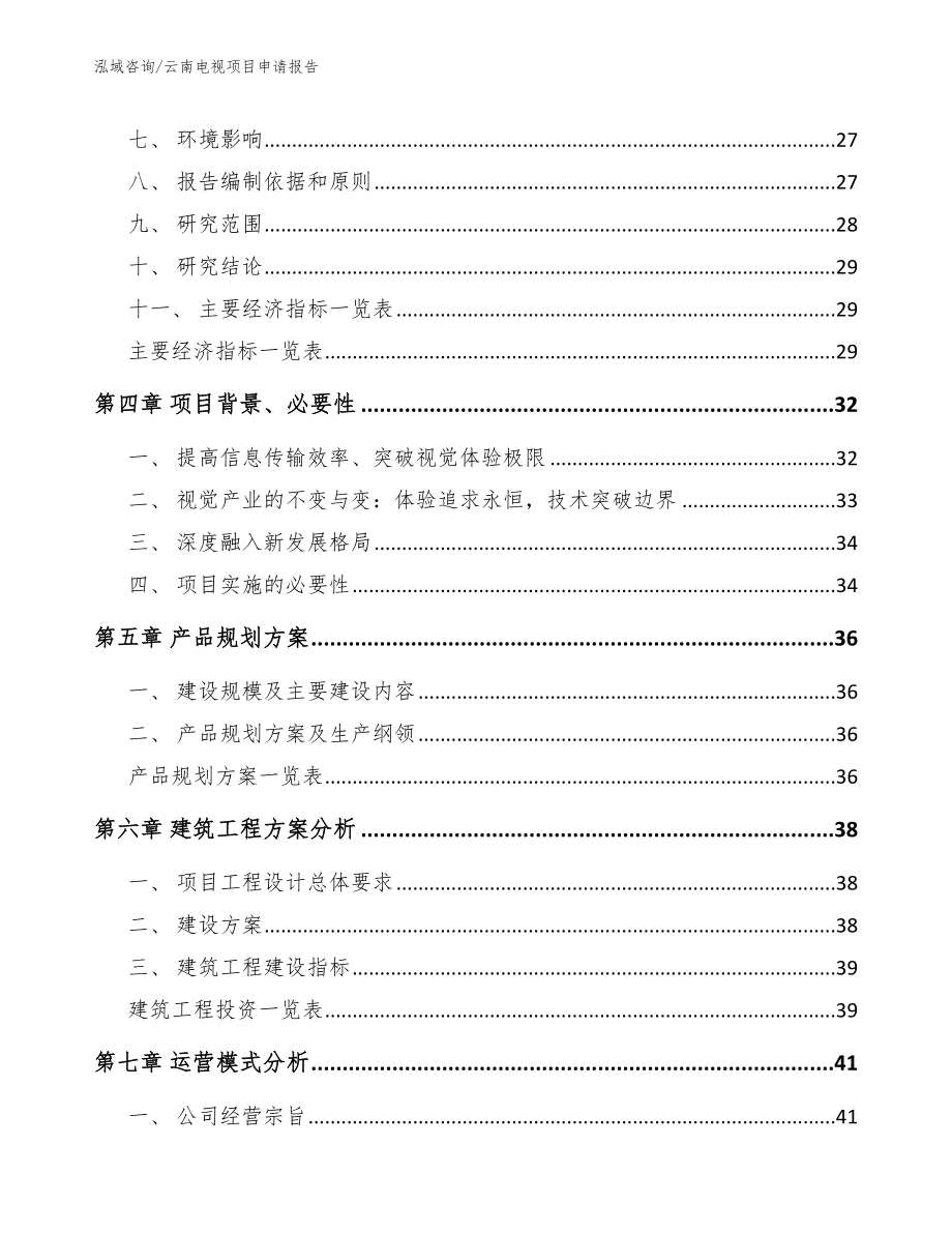 云南电视项目申请报告【模板范本】_第3页