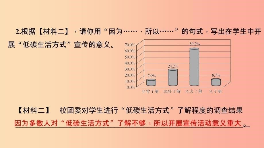 八年级语文下册第二单元综合性学习倡导低碳生活习题课件新人教版.ppt_第5页