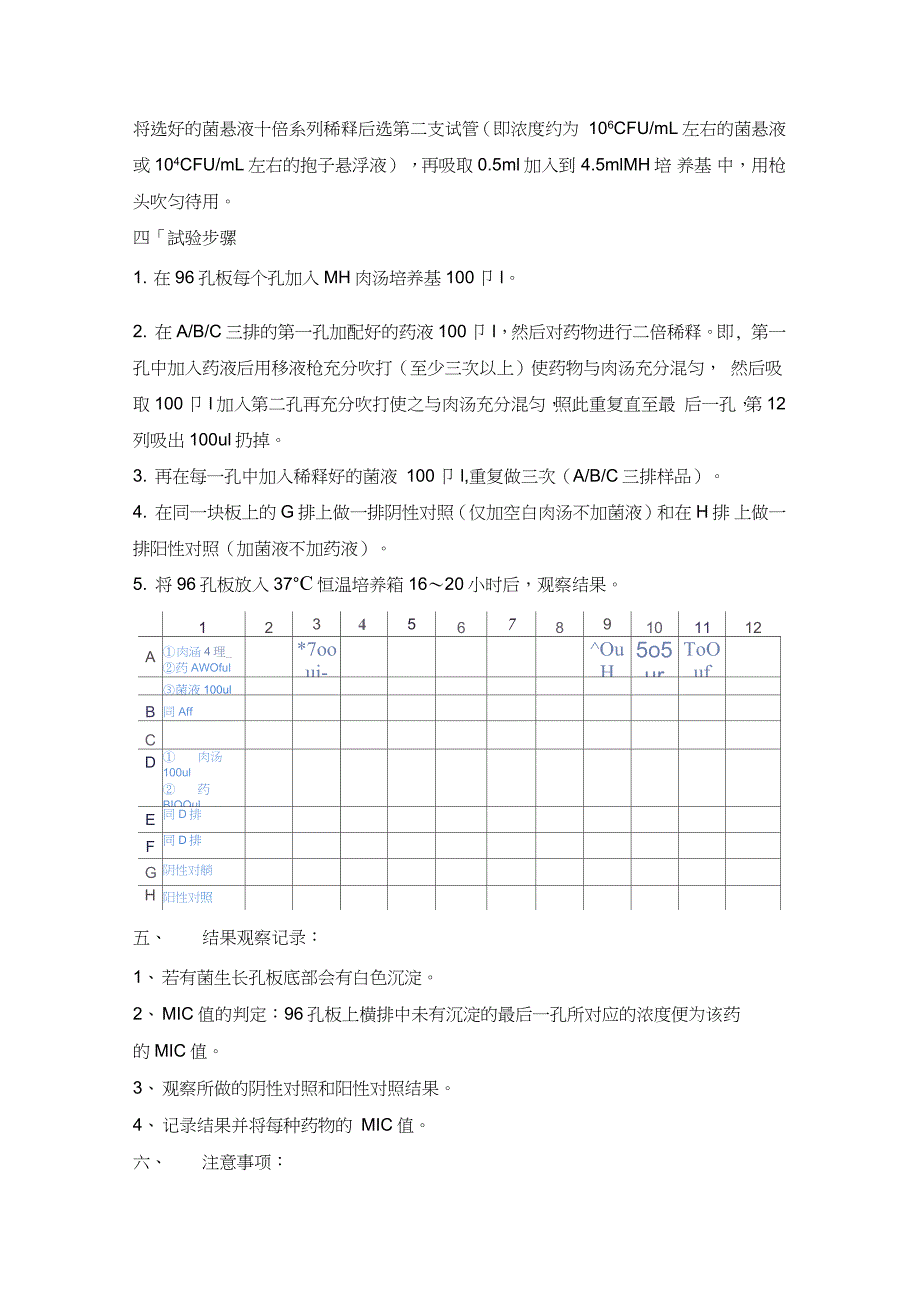 MIC的测定(微量二倍稀释法)（完整版）_第2页