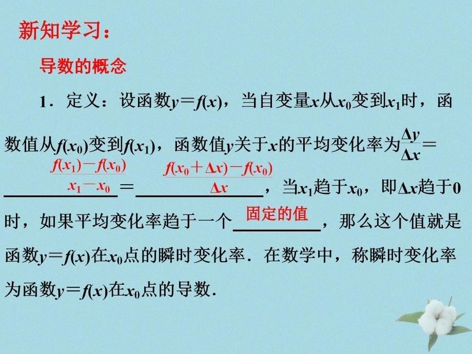 高中数学第二章变化率与导数2.2.1导数的概念课件5北师大版选修22_第5页