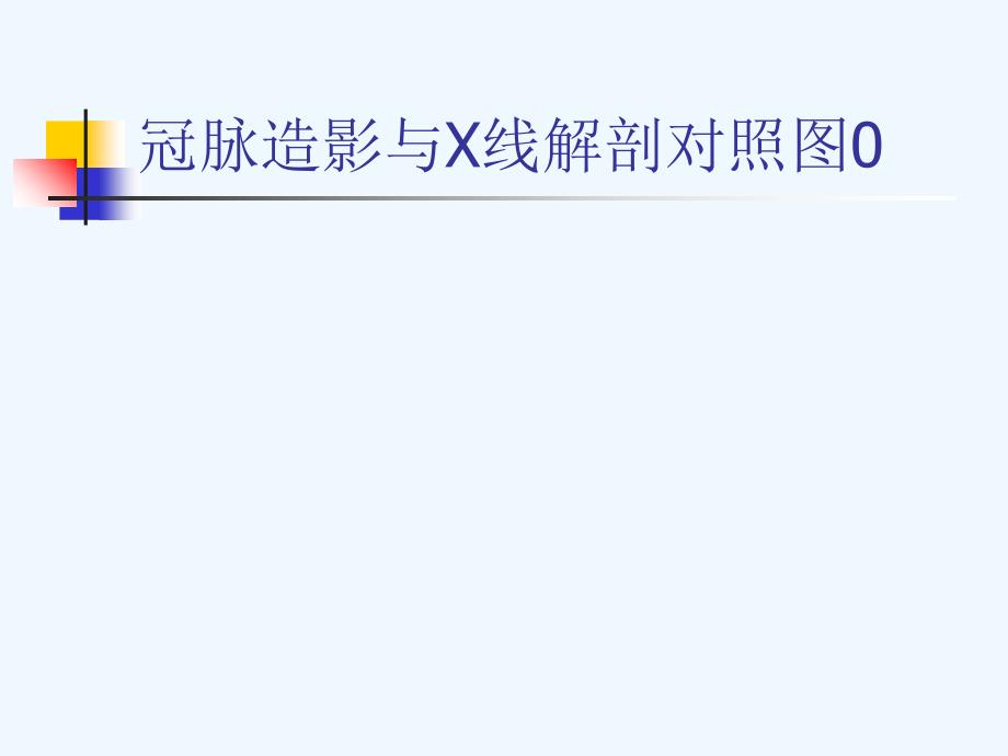 冠脉造影与X线解剖对照图0_第1页