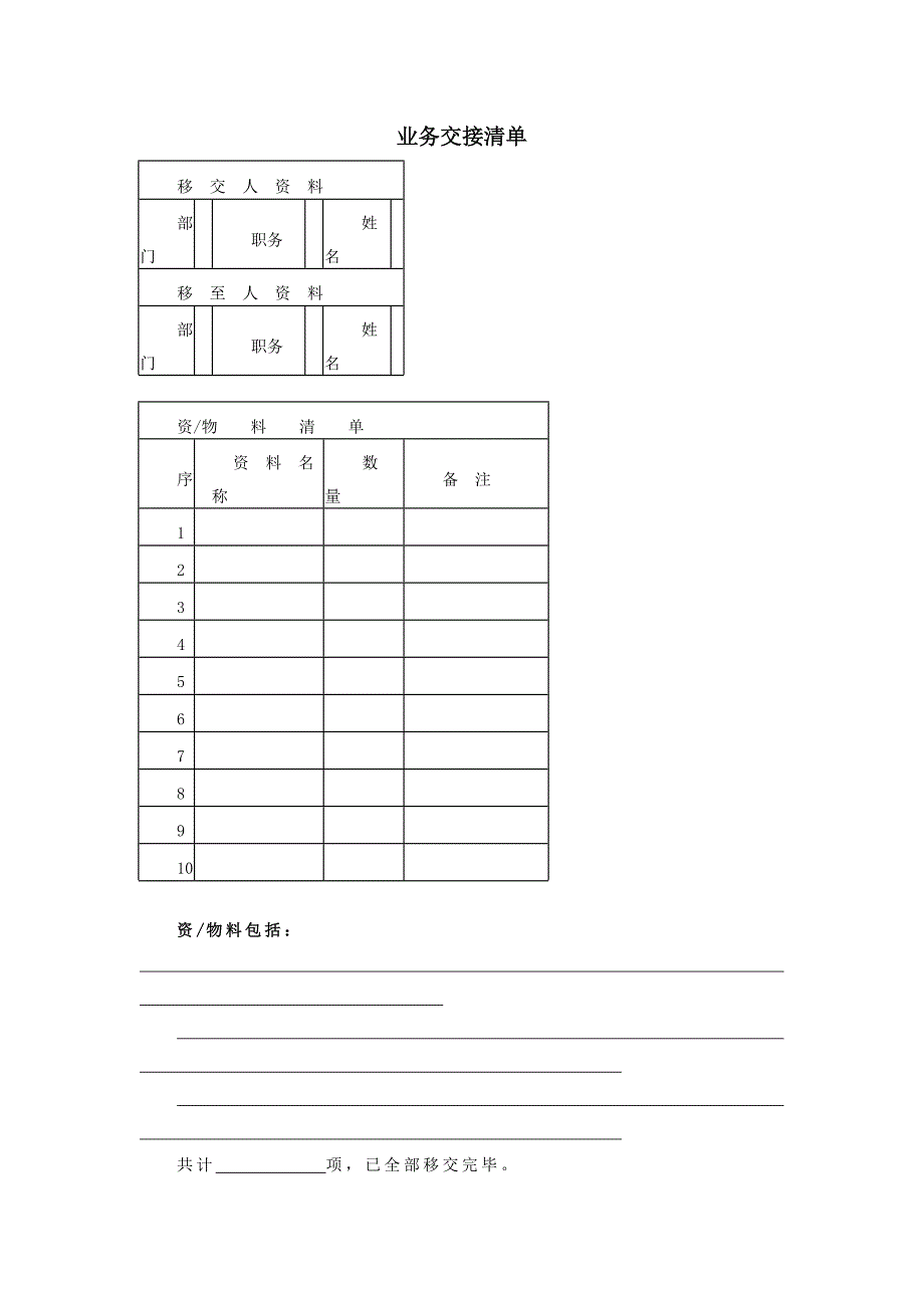 业务交接清单业务交接清单_第3页