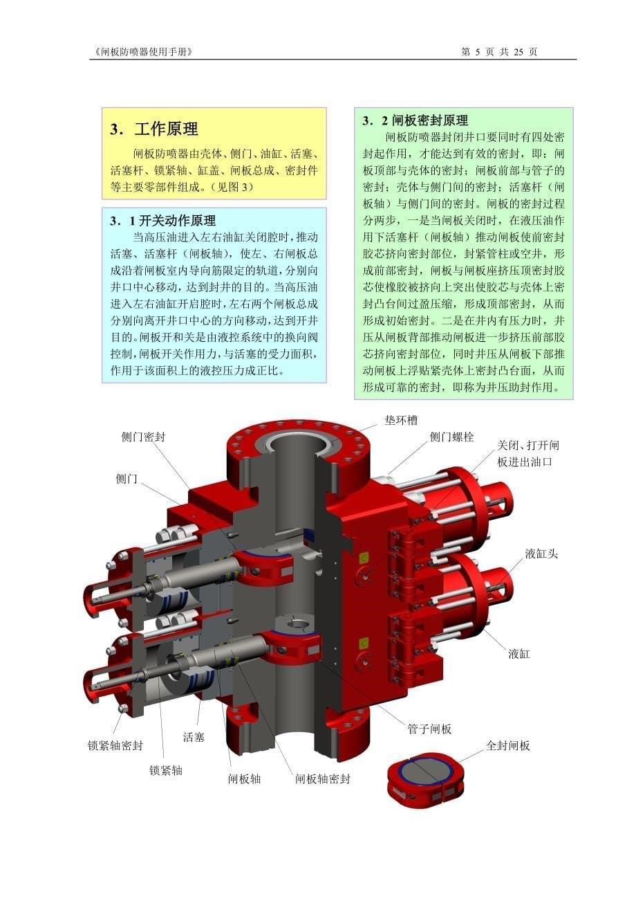 闸板防喷器使用说明书_第5页