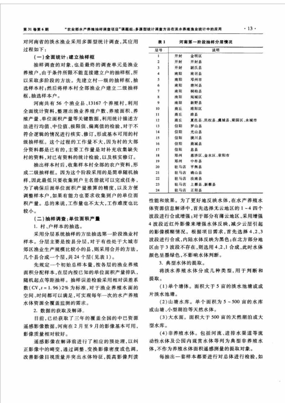 多源型统计调查方法在淡水养殖渔业统计中的应用_第4页