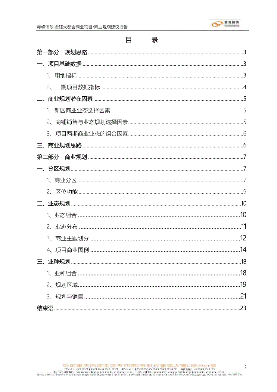 某商业项目商业规划建议报告_第2页