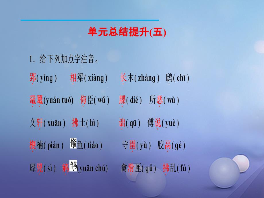 九年级语文下册 单元总结提升（五）课件 新人教版_第2页